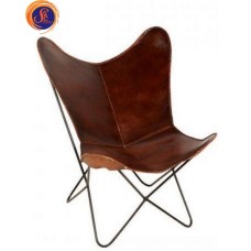 Шкіряне крісло-метелик