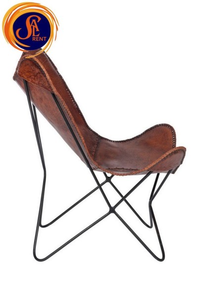 Шкіряне крісло-метелик