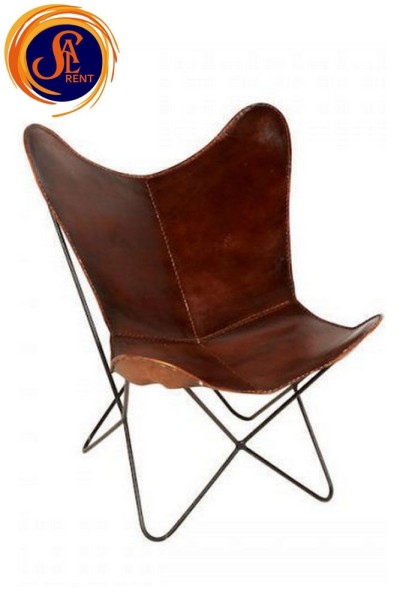 Шкіряне крісло-метелик
