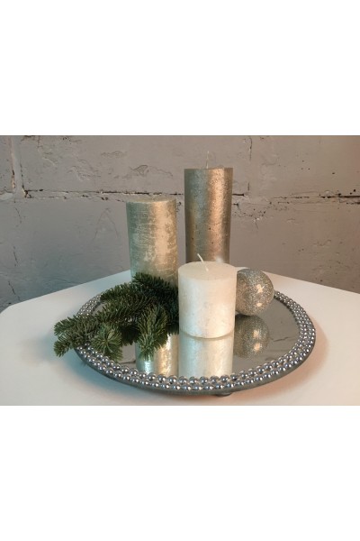 Піднос дзеркальний з декором