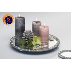 Піднос дзеркальний з декором