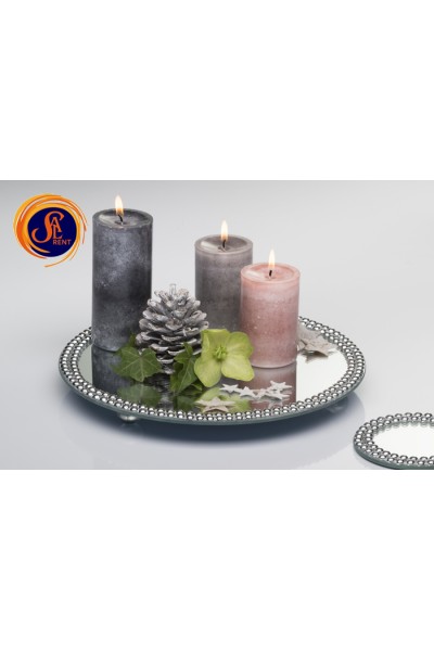 Піднос дзеркальний з декором