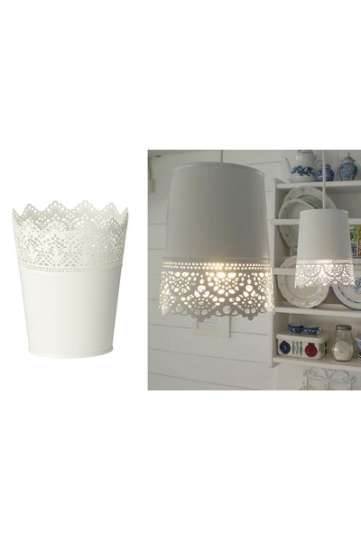 Кашпо з мереживом