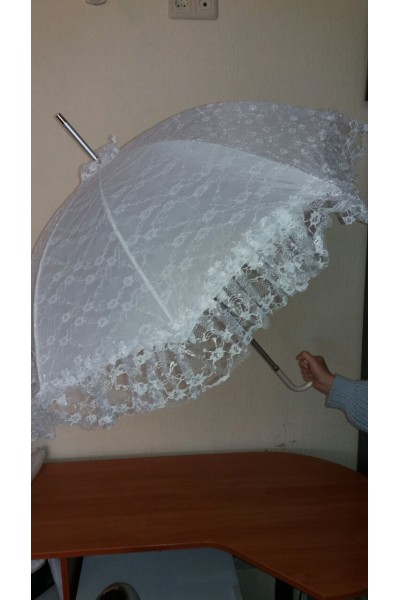 Парасоля біла ажурна