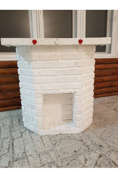 Камін декоративний кутовий