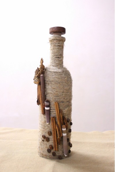 Пляшка з морским декором