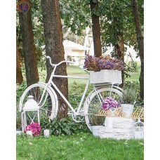 Ретро велосипед білий