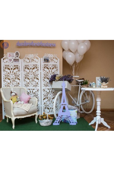 Ретро велосипед білий