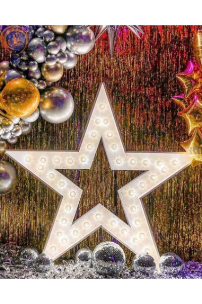 Зірка лампочками