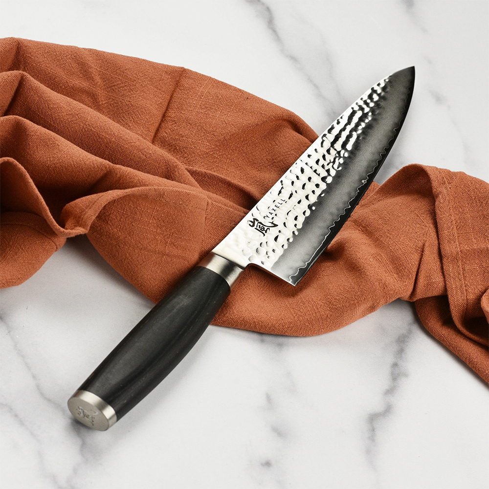 Кухарський шеф-ніж 200 мм дамаська сталь, серія TAISHI Yaxell 34700ВП - Фото 6 Кухарський шеф-ніж 200 мм дамаська сталь, серія TAISHI Yaxell 34700ВП