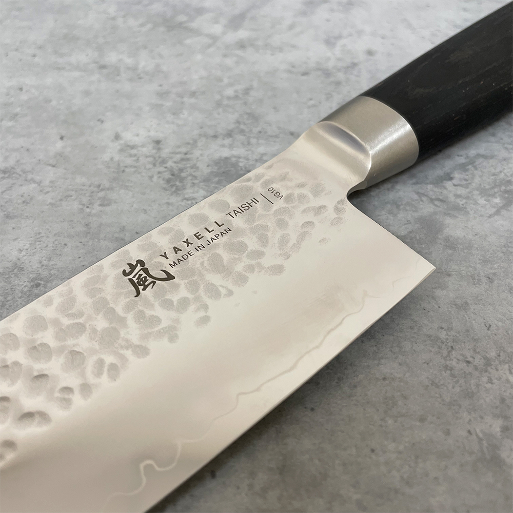 Ніж Кірітсуке 200 мм дамаська сталь, серія TAISHI Yaxell 34734ВП - Фото 4 Ніж Кірітсуке 200 мм дамаська сталь, серія TAISHI Yaxell 34734ВП