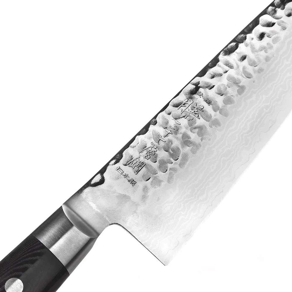 Кухарський шеф-ніж 200 мм дамаська сталь, серія ZEN Yaxell 35500 - Фото 3 Кухарський шеф-ніж 200 мм дамаська сталь, серія ZEN Yaxell 35500