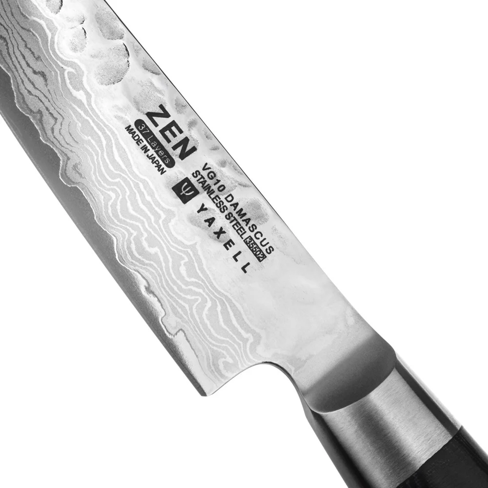 Кухонний ніж 120 мм дамаська сталь, серія ZEN Yaxell 35502 - Фото 2 Кухонний ніж 120 мм дамаська сталь, серія ZEN Yaxell 35502