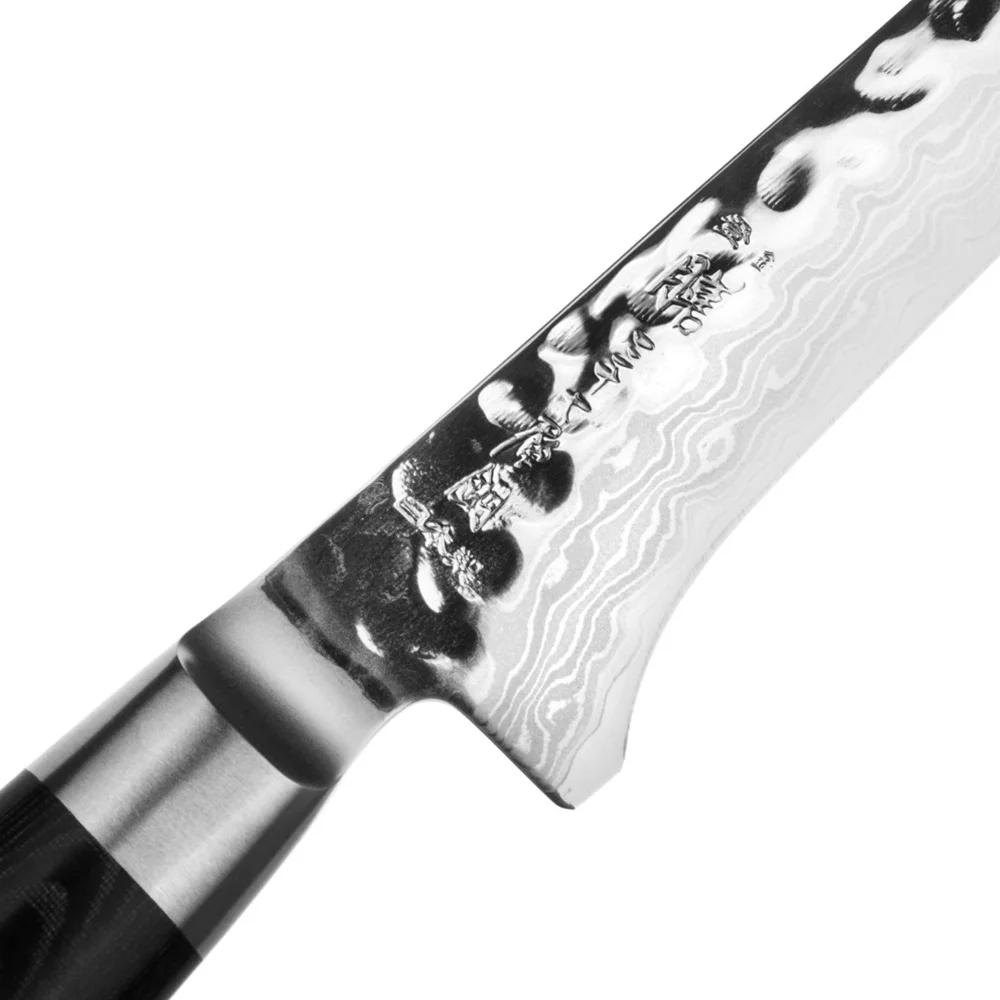 Обробний ніж 150 мм дамаська сталь, серія ZEN Yaxell 35506ВП - Фото 3 Обробний ніж 150 мм дамаська сталь, серія ZEN Yaxell 35506ВП