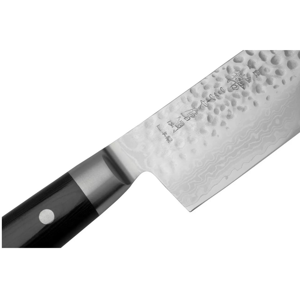 Ніж Накірі 165 мм дамаська сталь, серія ZEN Yaxell 35544 - Фото 2 Ніж Накірі 165 мм дамаська сталь, серія ZEN Yaxell 35544