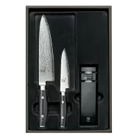 Набір ножів з 3-х предметів, дамаська сталь, серія RAN Yaxell 36000-003