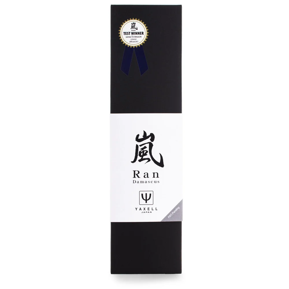 Ніж Накірі 180 мм дамаська сталь, серія RAN Yaxell 36004 - Фото 4 Ніж Накірі 180 мм дамаська сталь, серія RAN Yaxell 36004