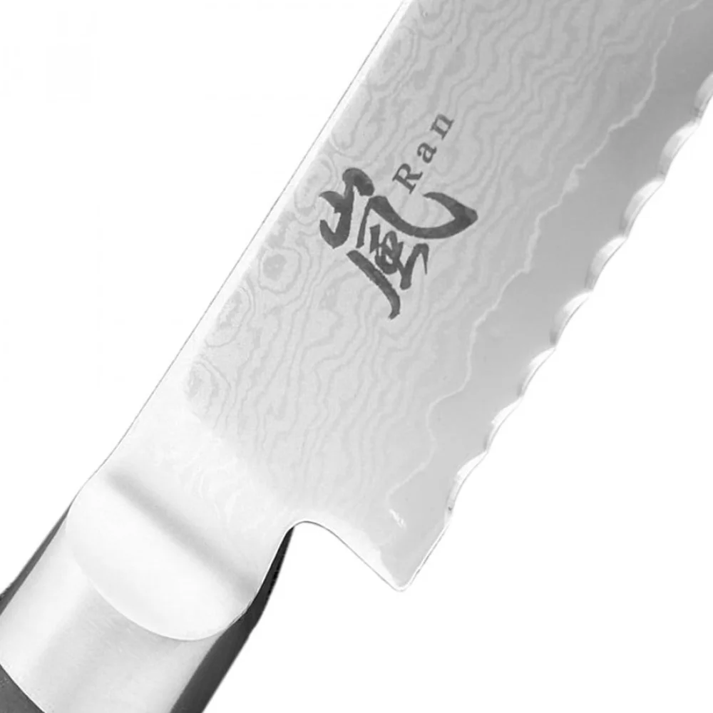 Ніж для хліба 230 мм дамаська сталь, серія RAN Yaxell 36008 - Фото 3 Ніж для хліба 230 мм дамаська сталь, серія RAN Yaxell 36008