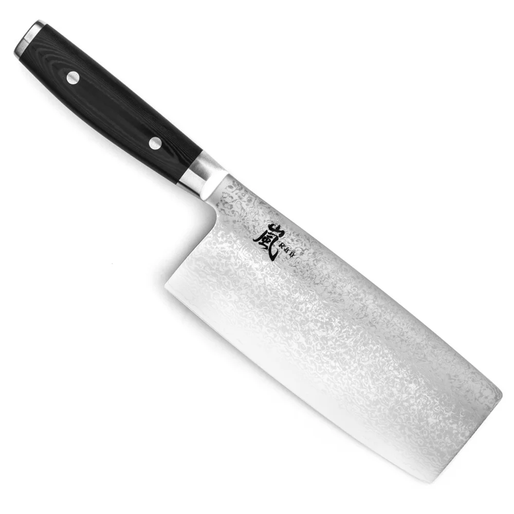 Ніж Китайський шеф 180 мм дамаська сталь, серія RAN Yaxell 36019 - Фото 1 Ніж Китайський шеф 180 мм дамаська сталь, серія RAN Yaxell 36019