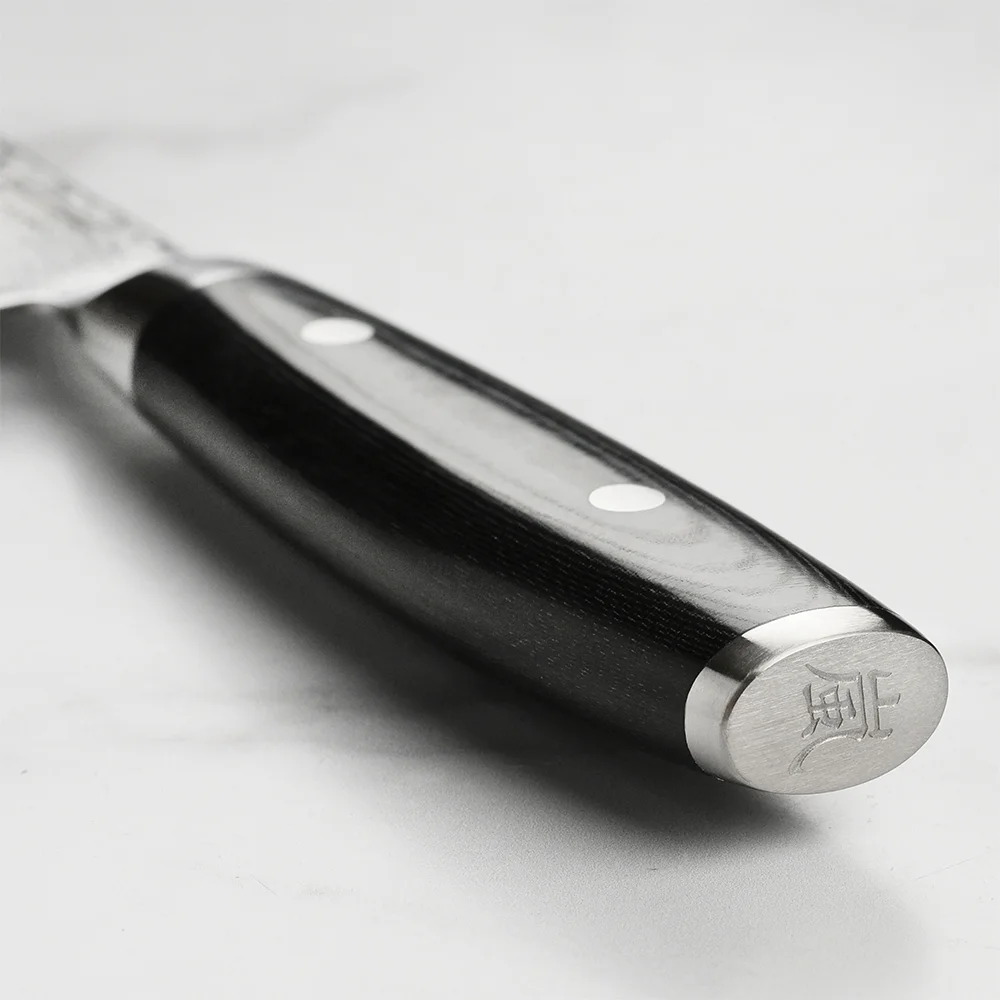 Ніж Накірі 180 мм дамаська сталь, серія RAN PLUS Yaxell 36604GВП - Фото 2 Ніж Накірі 180 мм дамаська сталь, серія RAN PLUS Yaxell 36604GВП