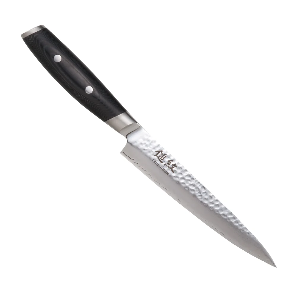 Нож для нарезки 180 мм дамасская сталь, серия TSUCHIMON Yaxell 36707ВП - Фото 1 Нож для нарезки 180 мм дамасская сталь, серия TSUCHIMON Yaxell 36707ВП