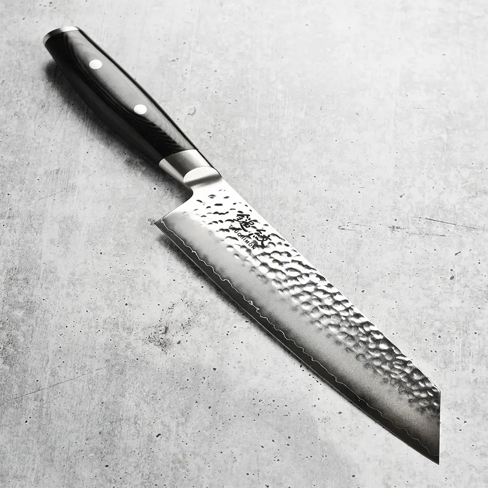 Ніж Кірітсуке 200 мм дамаська сталь, серія TSUCHIMON Yaxell 36734ВП - Фото 2 Ніж Кірітсуке 200 мм дамаська сталь, серія TSUCHIMON Yaxell 36734ВП