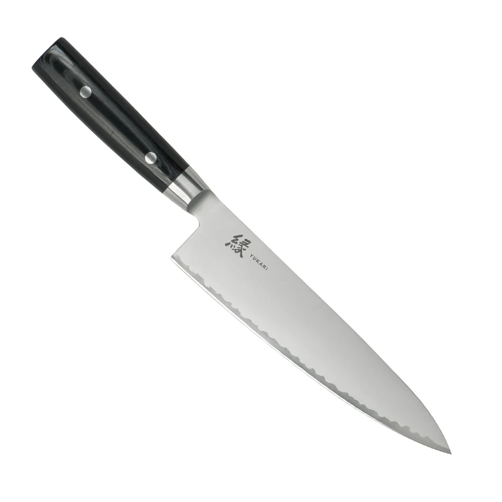 Кухарський шеф-ніж 200 мм дамаська сталь, серія YUKARI Yaxell 36800ВП - Фото 1 Кухарський шеф-ніж 200 мм дамаська сталь, серія YUKARI Yaxell 36800ВП