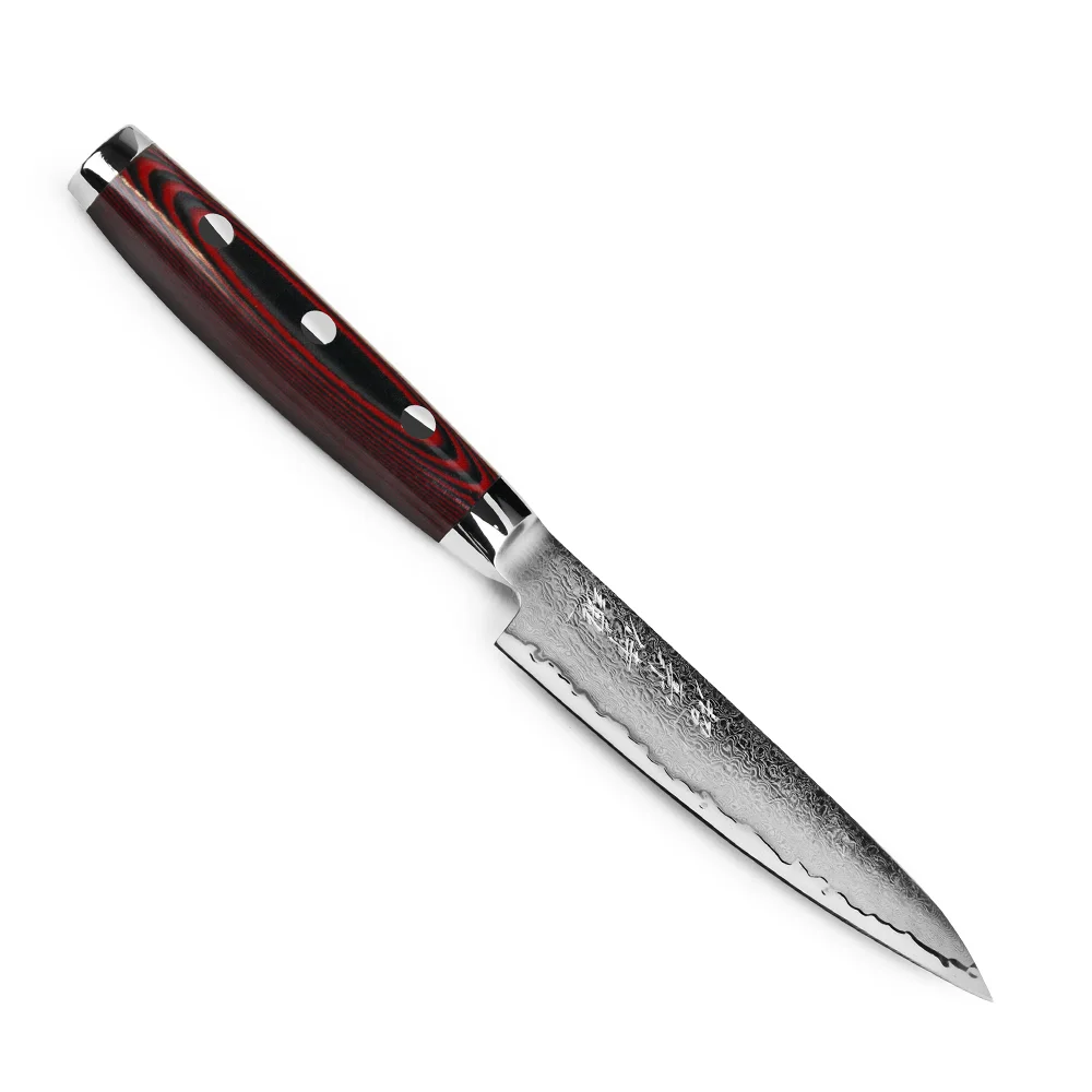 Набір ножів з 3-х предметів, дамаська сталь, серія SUPER GOU Yaxell 37100-003 - Фото 6 Набір ножів з 3-х предметів, дамаська сталь, серія SUPER GOU Yaxell 37100-003