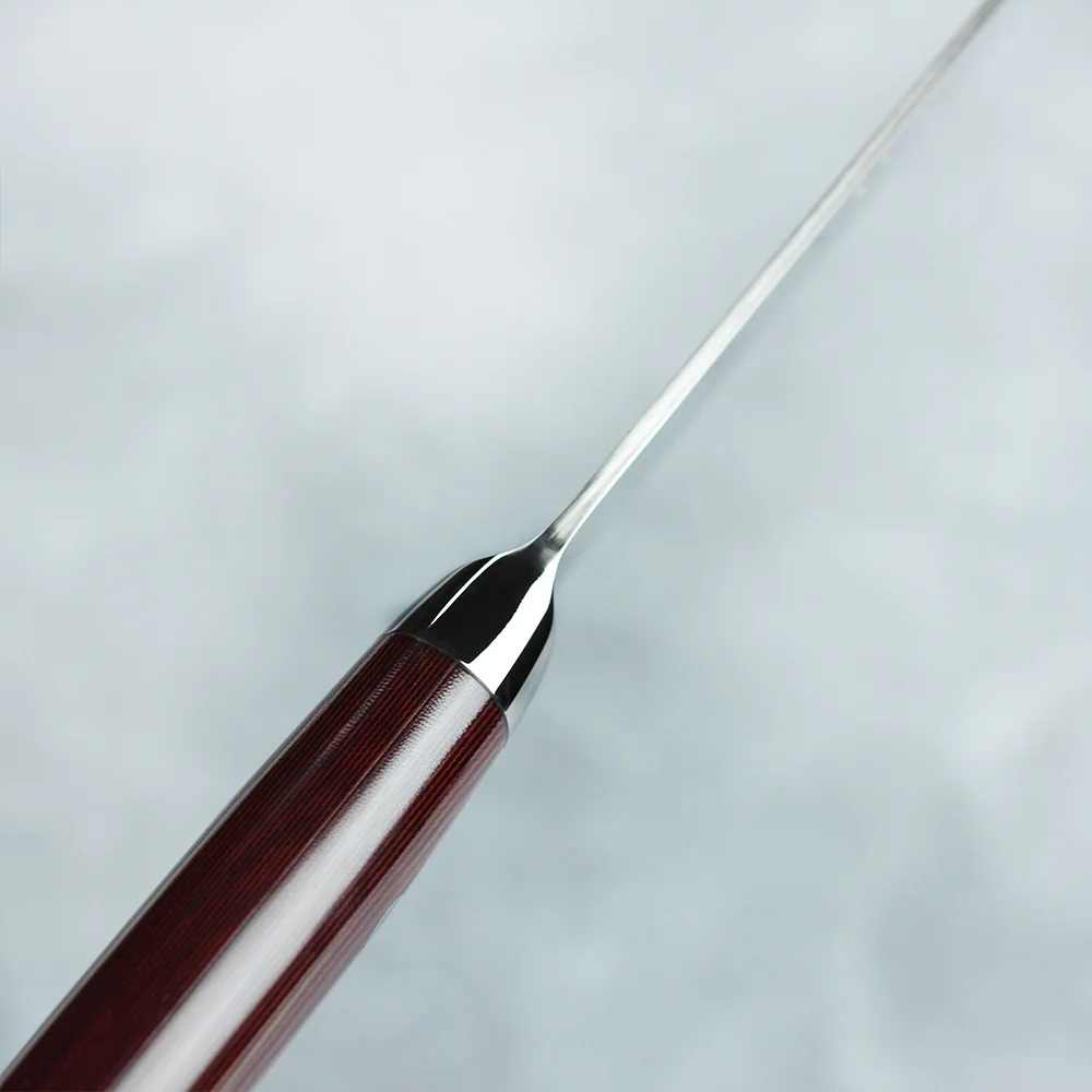 Ніж Накірі 180 мм дамаська сталь, серія SUPER GOU Yaxell 37104ВП - Фото 3 Ніж Накірі 180 мм дамаська сталь, серія SUPER GOU Yaxell 37104ВП