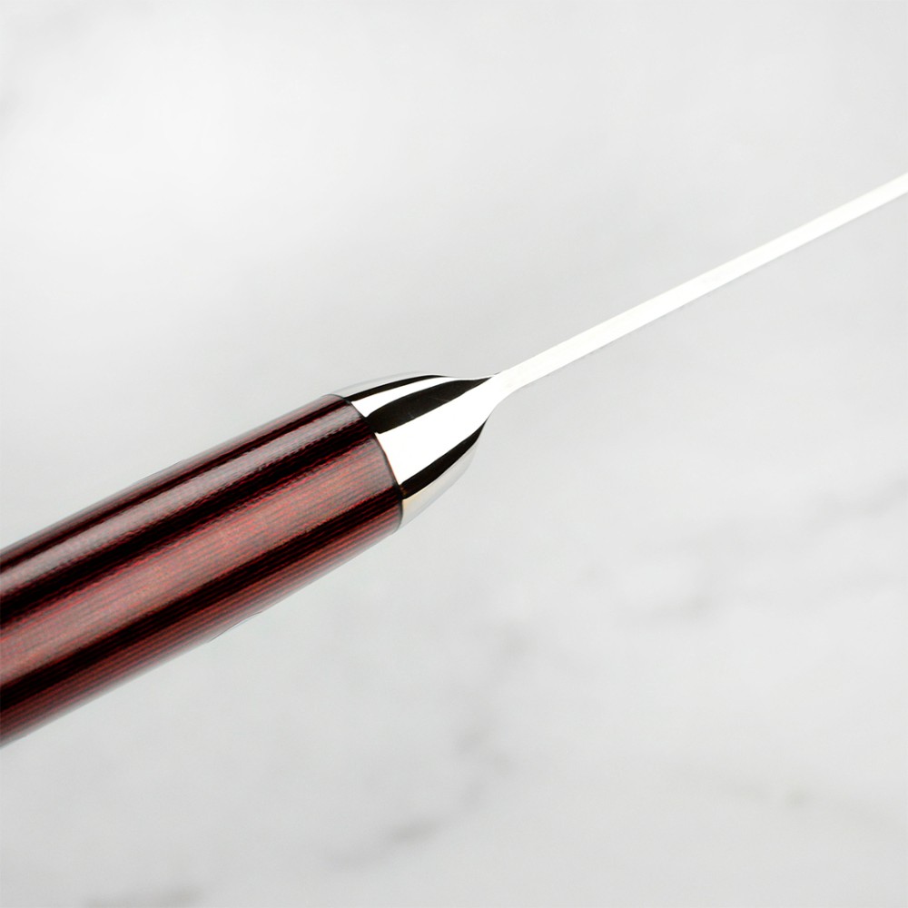 Поварський шеф-ніж 240 мм дамаська сталь, серія SUPER GOU Yaxell 37141 - Фото 6 Поварський шеф-ніж 240 мм дамаська сталь, серія SUPER GOU Yaxell 37141