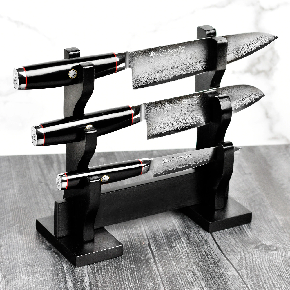 Набір ножів з 3-х предметів серія GOU YPSILON Yaxell 37200-004 - Фото 2 Набір ножів з 3-х предметів серія GOU YPSILON Yaxell 37200-004