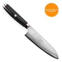 Ніж Сантоку 165 мм дамаська сталь, серія SUPER GOU YPSILON Yaxell 37201