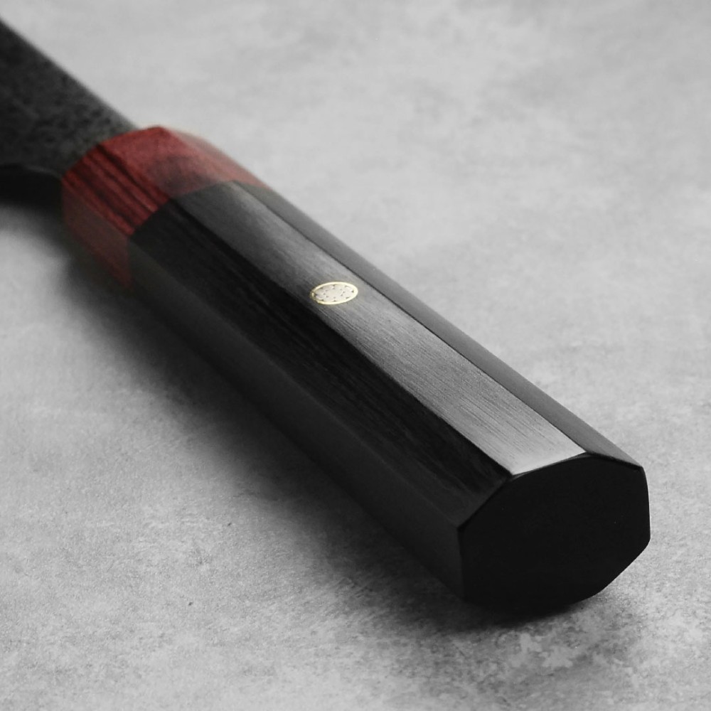 Ніж Накірі 165 мм, дамаська сталь, серія REI Yaxell 37444 - Фото 6 Ніж Накірі 165 мм, дамаська сталь, серія REI Yaxell 37444