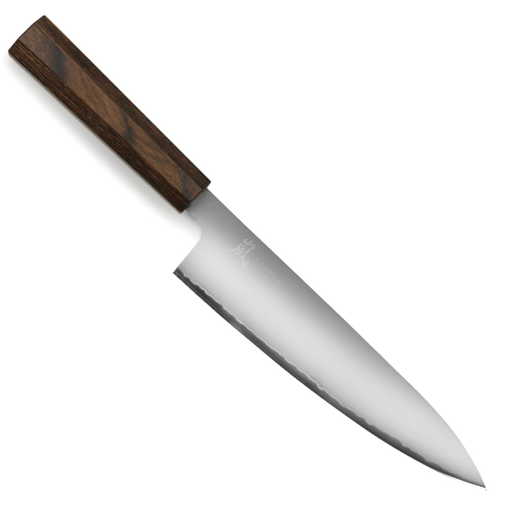 Кухарський шеф-ніж 200 мм дамаська сталь, серія HANA Yaxell 34800 - Фото 1 Кухарський шеф-ніж 200 мм дамаська сталь, серія HANA Yaxell 34800