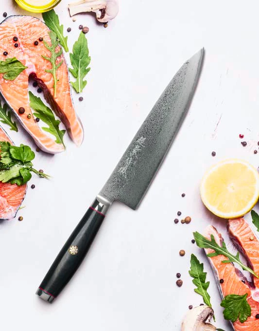 Техніка нарізки японськими ножами Yaxell для страв високої кухні